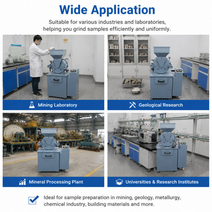 Φ200 Disc Pulverizer Applications and Usage